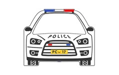 Police Car Play Panel