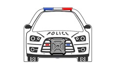 PlayTronic Police Car Panel