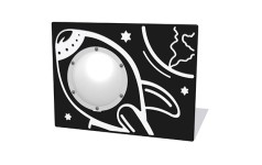 Space Rocket Play Panel Clear Dome