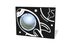 Space Rocket Play Panel with Mirrored Dome