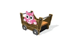 Tractor Trailer with Pig