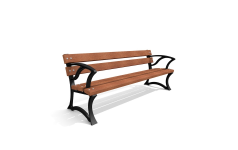 Bordeaux Bench w/ Armrests